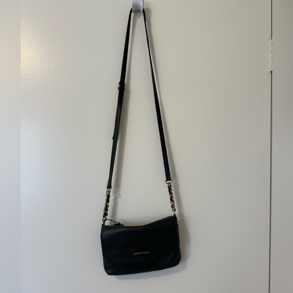 Calvin Klein Black Leather Purse